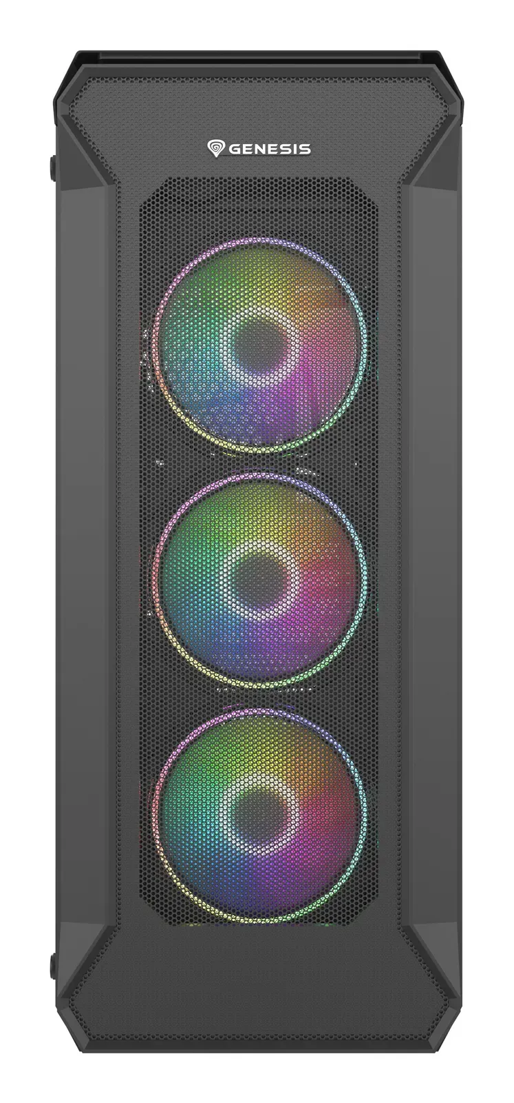 Počítačová skříň Genesis IRID 505 ARGB V2/Midi Tower/Transpar./Černá