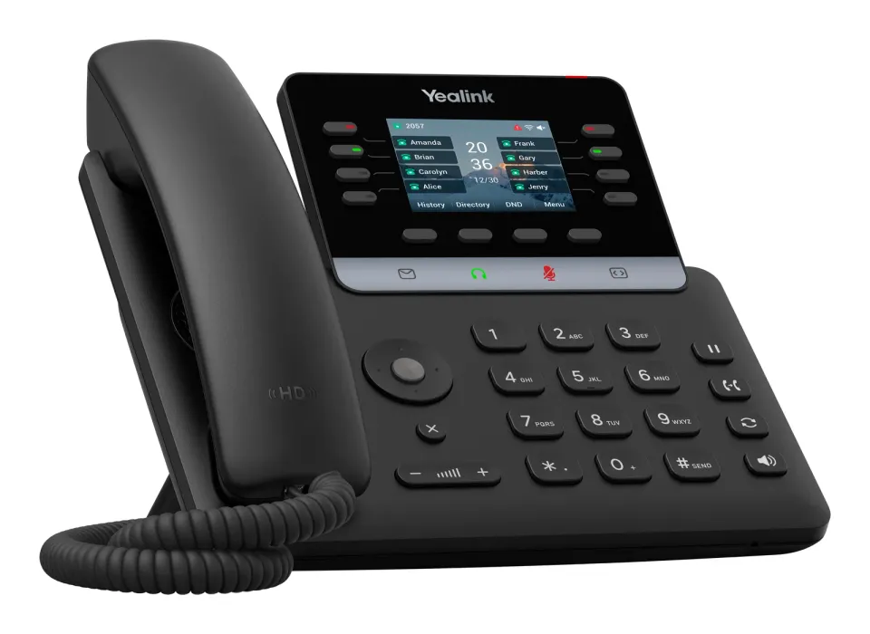 Yealink SIP-T73U SIP telefon, barevný displej 2,8" s rozlišením 320x240, 1x USB, 2 x RJ45 10/100/1000 Mbps, 12x SIP