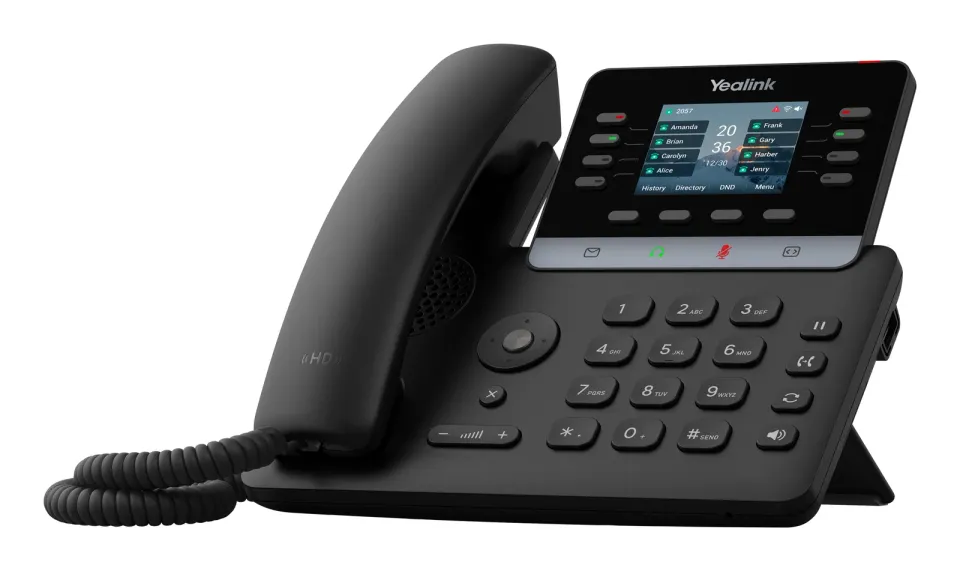 Yealink SIP-T73U SIP telefon, barevný displej 2,8" s rozlišením 320x240, 1x USB, 2 x RJ45 10/100/1000 Mbps, 12x SIP
