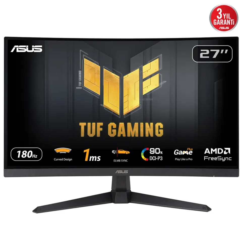ASUS TUF/VG27VQ3B/27"/VA/FHD/180Hz/1ms/Black/3R
