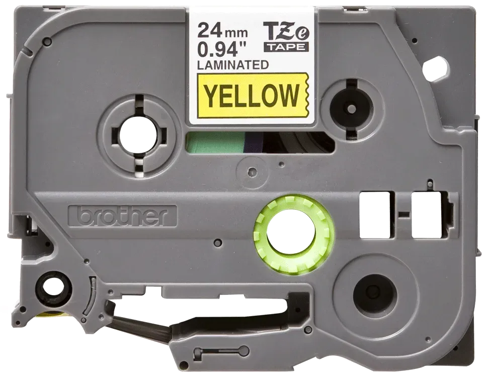 BROTHER TZ-651 24mm, žlutá/černá tisk