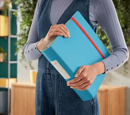 LEITZ Pákový pořadač Active Cosy A4 82 mm klidná modrá