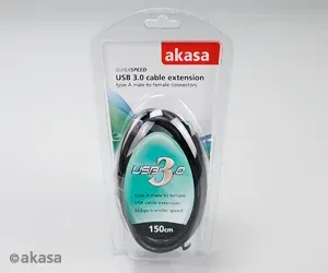 AKASA - prodlužovací kabel USB 3.0 typ A - 1,5 m