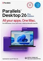 Parallels Desktop Pro Subscription 1 Year, EN/FR/DE/IT/ES/PL/CZ/PT