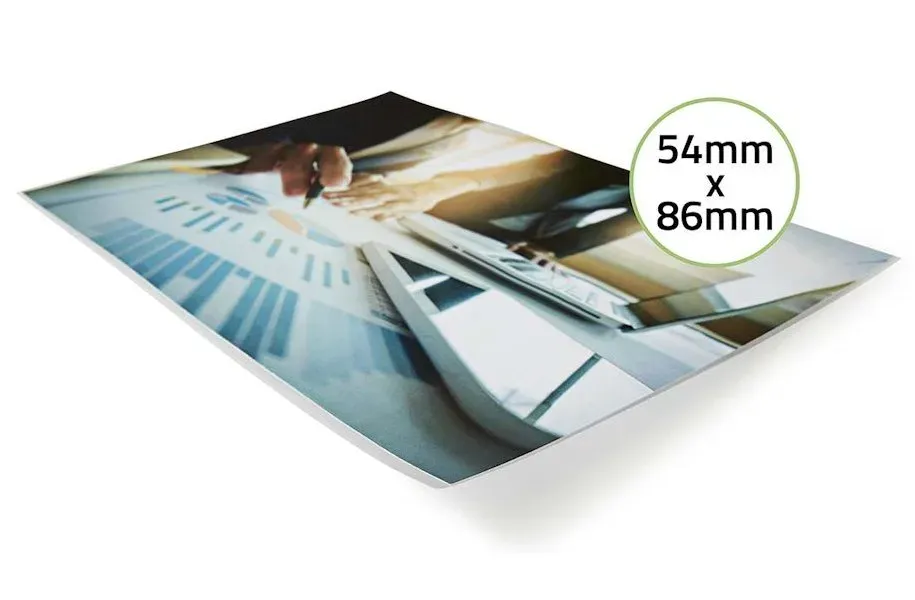 NEDIS laminovací fólie/ na vizitky/ 125 mic/ rozměr 54 x 86 mm/ transparentní/ 100 pack