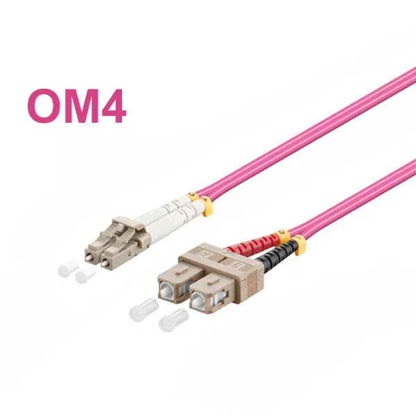 Optický patch cord Duplex LC-SC 50/125 0,5m OM4