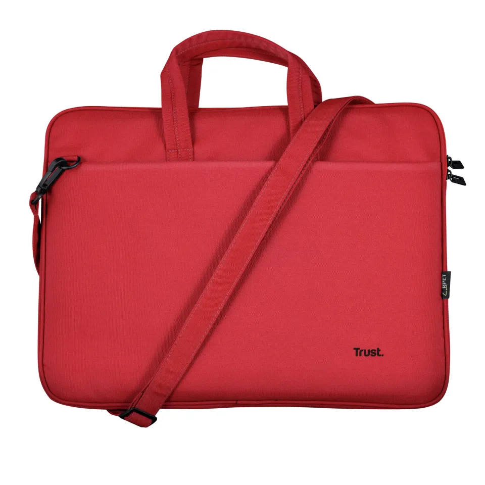 TRUST Pouzdro na notebook 16" Bologna Slim Laptop Bag Eco, červená