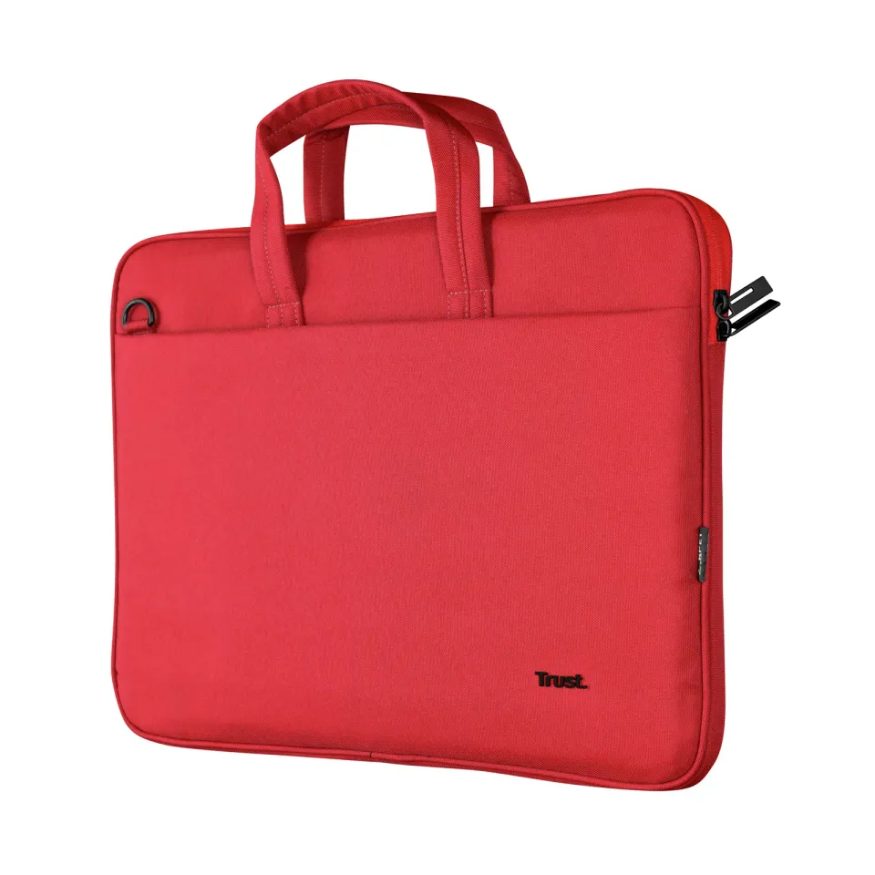 TRUST Pouzdro na notebook 16" Bologna Slim Laptop Bag Eco, červená