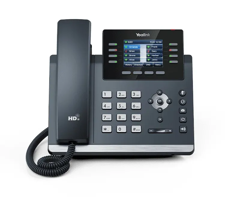 Yealink SIP-T44W SIP telefon, PoE, 2,8" 320x240 LCD, 21 prog.tl.,Wi-Fi, Bluetooth