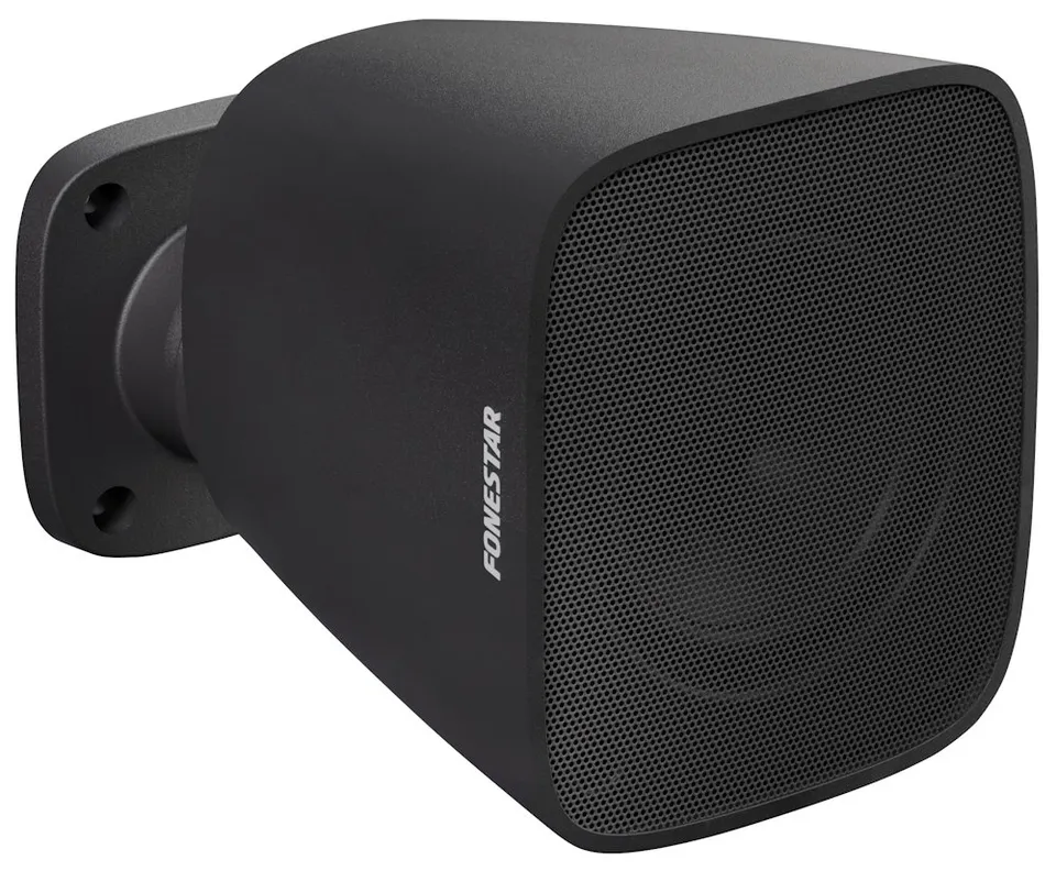 Fonestar Nástěnný reproduktor 12 W/8ohm , 3" PP woofer, IP66, UV ABS, nast držák, 97×110×107 mm, černý
