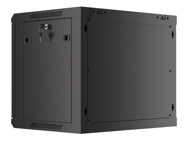 LANBERG 19" RACKOVÁ SKŘÍŇ PRO MONTÁŽ NA STĚNU 9U/600X450 S PERFOROVANÝMI DVEŘMI ČERNÁ
