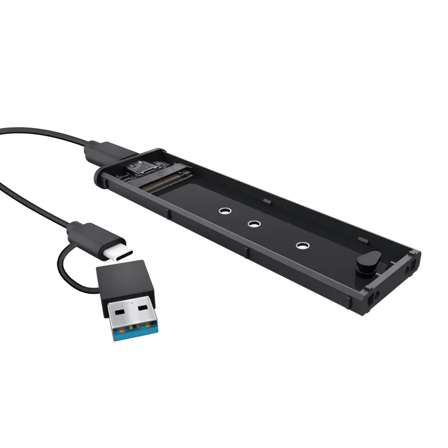TRUST Externí box pro M.2 SSD, USB-C 3.2 Gen2, M.2 2280, černá