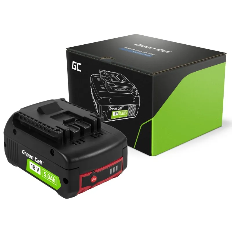 Green Cell Náhradní baterie pro elektrické nářadí Bosch 18V 5Ah GBA 1600A002U5