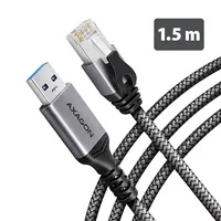 AXAGON ADE-AM15, USB-A Gigabit Ethernet adaptér s integrovaným síťovým CAT6 kabelem RJ-45 (1,5m)