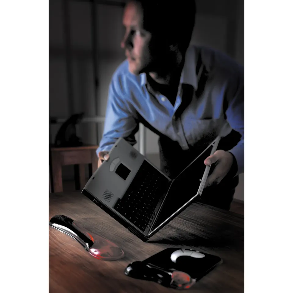 Kensington podložka pod myš Duo Gel Mouse Pad - černo-červená