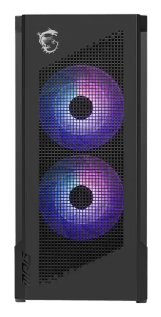 MSI skříň MPG VELOX 300R AIRFLOW PZ/ bez zdroje/ temperované sklo/ 2x 160mm fan/ 1x 120mm fan/ 2x USB/ 1x USB-C/ černá