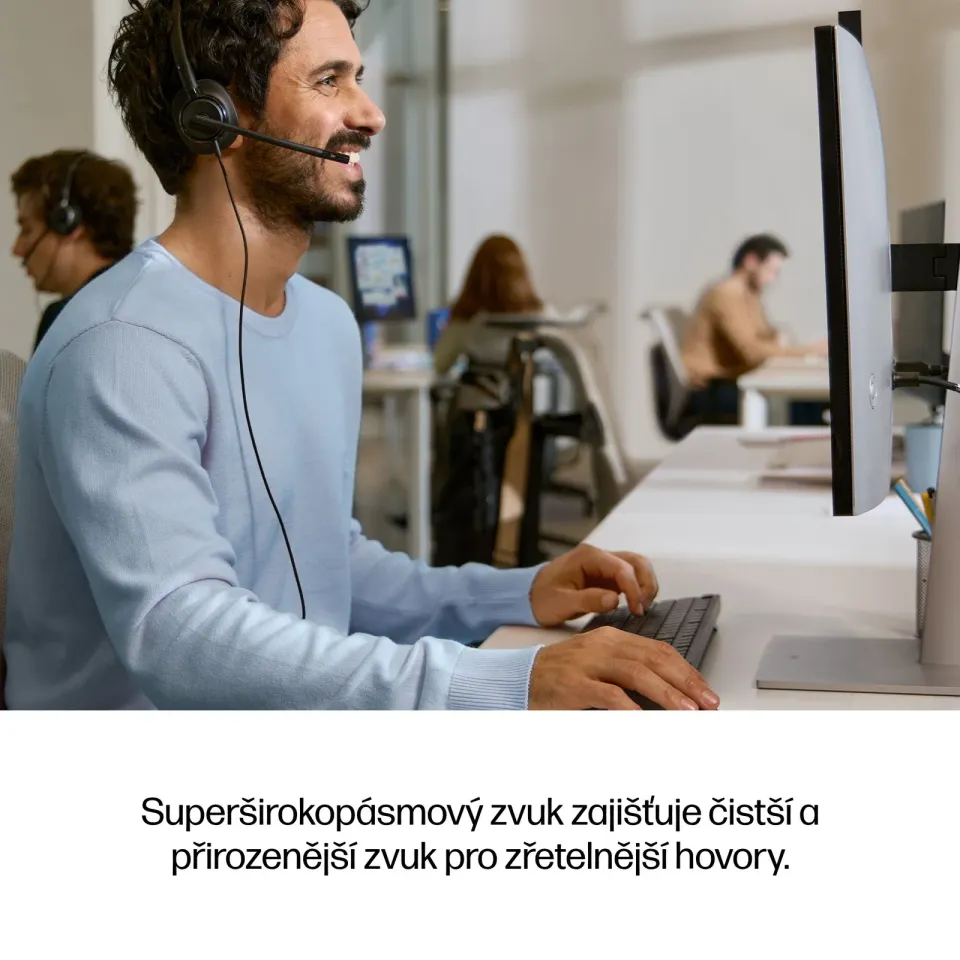 HP Poly Mission 425 Stereo USB Wired Headset Classic WW