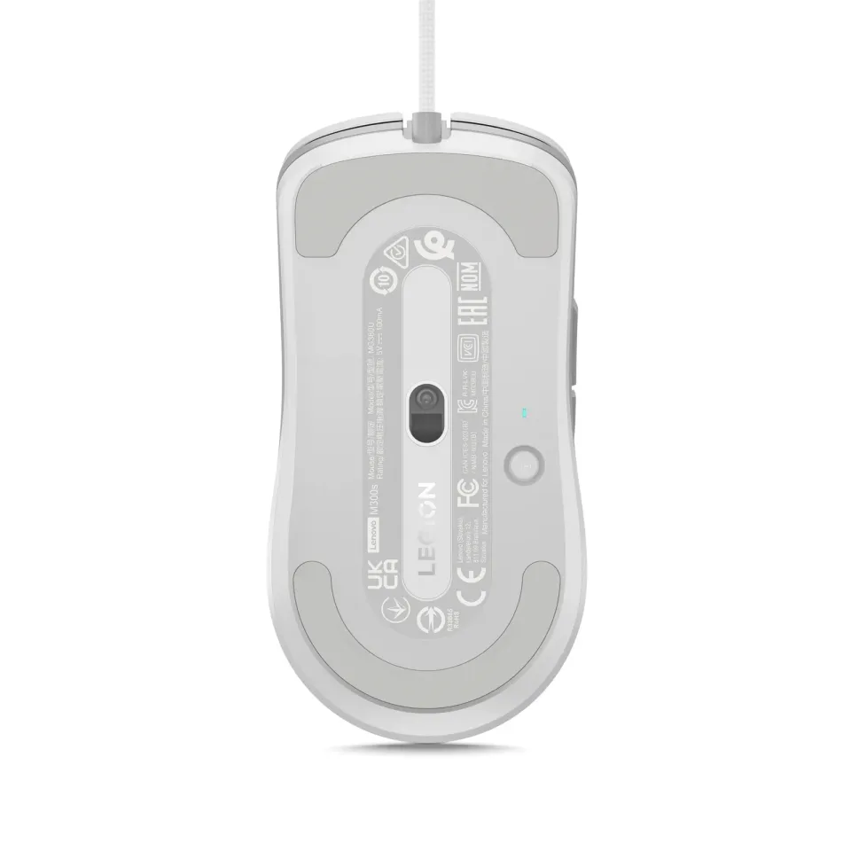 Lenovo myš CONS Herní Legion M300s RGB (Glacier White) - bílá