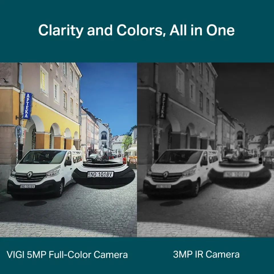 TP-Link VIGI C350(4mm) Bullet kamera, 5MP, 4mm, Full-Color
