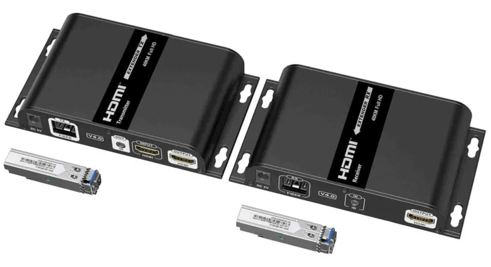 PremiumCord Optický HDMI extender FULL HD 1080p až na 40km