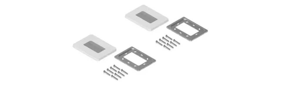 Ubiquiti UACC-WP-TH, Universal Paintable Passthrough Wall Plate, 2-Pack
