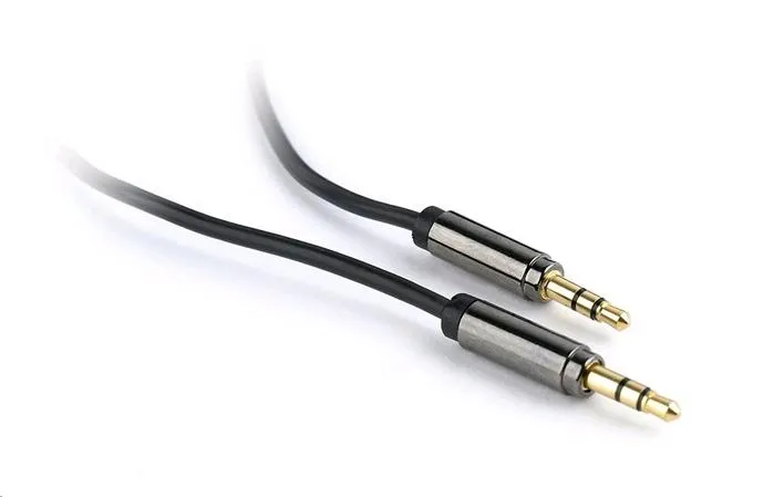 GEMBIRD CABLEXPERT Kabel přípojný jack 3,5mm M/M, PREMIUM QUALITY, pozlacený, 1,