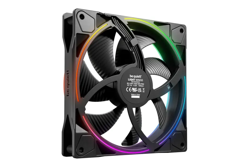 Be quiet! / ventilátor Light Wings 140mm PWM Reverse / 140mm ARGB / PWM / černý