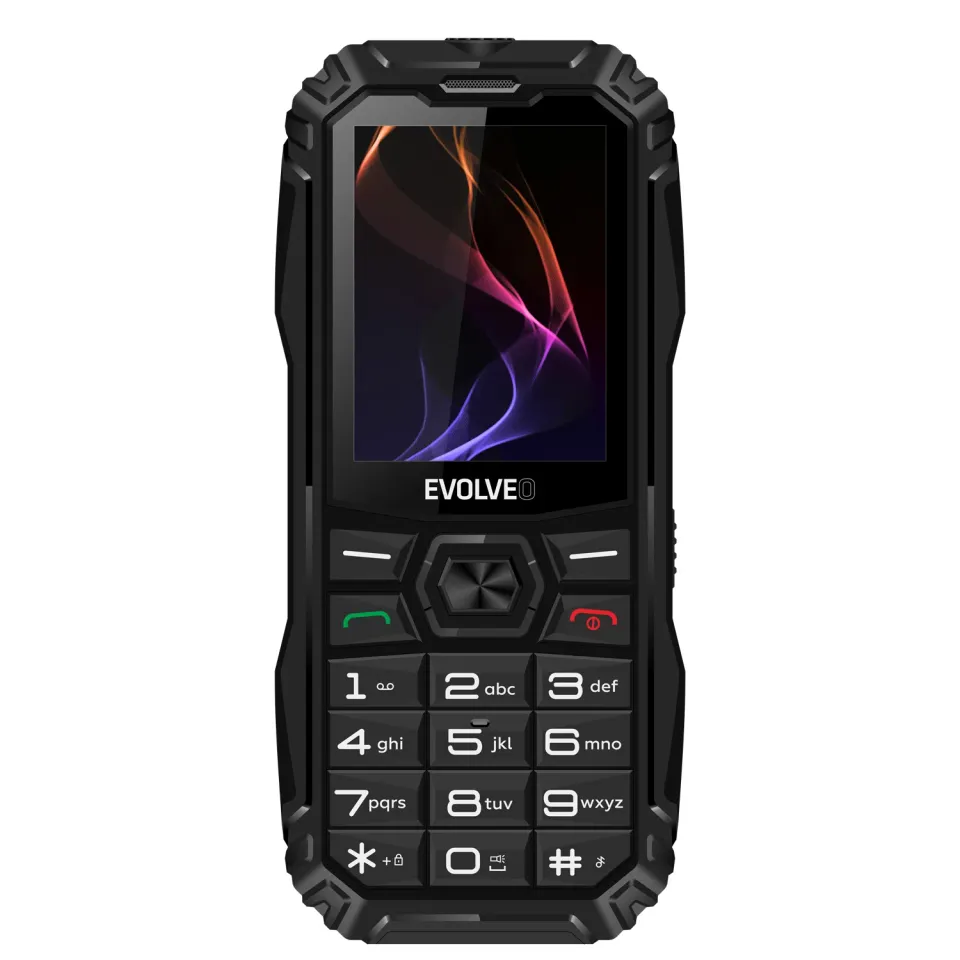 EVOLVEO MaxPhone A1, tlačítkový Dual SIM telefon, černý