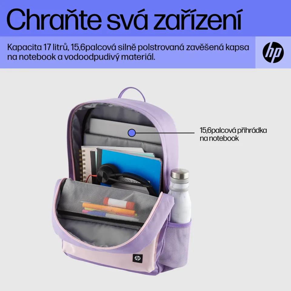 HP Campus Lavender Backpack - Batoh