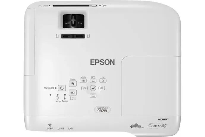 EPSON 3LCD projektor EB-982W WXGA/4200 ANSI/16000:1/LAN/2xVGA/VGA výstup/2xHDMI/