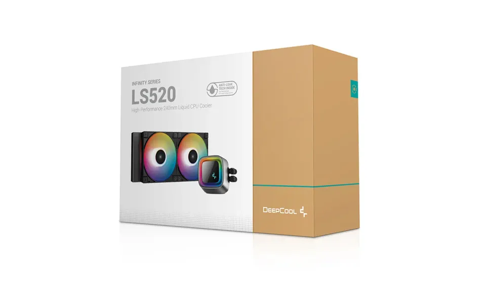 DEEPCOOL vodní chladič LS520 / 2x120 mm fan / ARGB / Intel i AMD