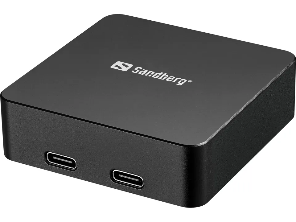 Sandberg 3in1 Magnet Powerbank 5000 mAh, magnetická powerbanka s bezdrátovým nabíjením, černá