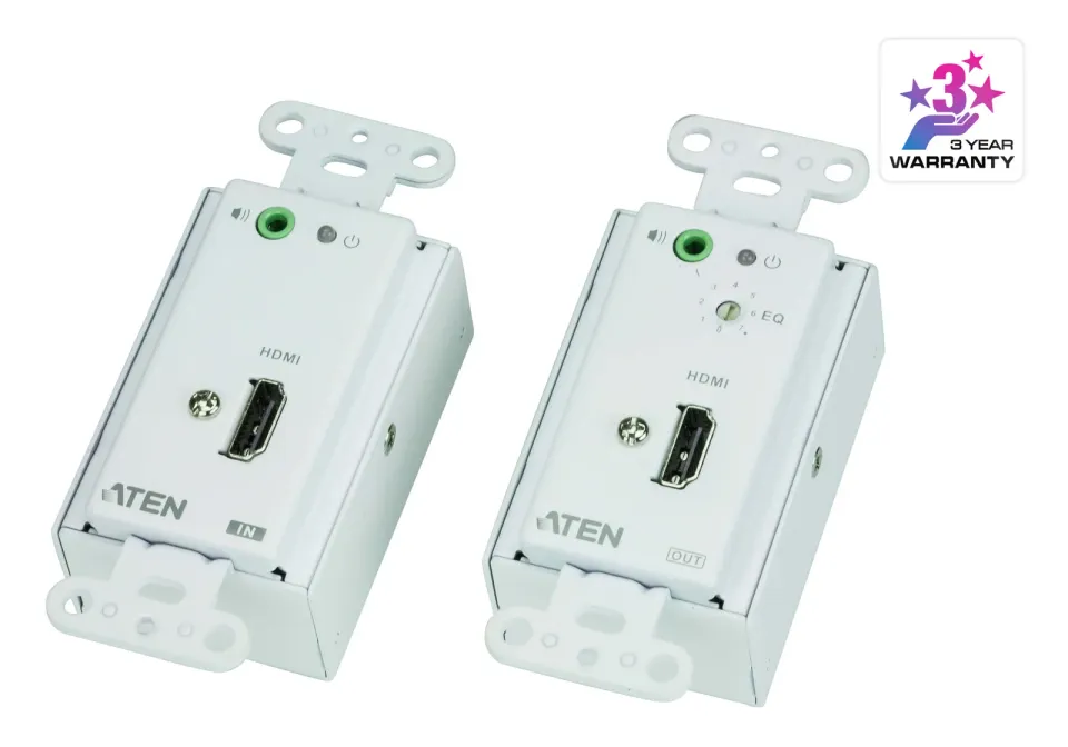 ATEN VE806-AT-G HDMI Over Cat 5 Extender Wall Plate W/EU ADP