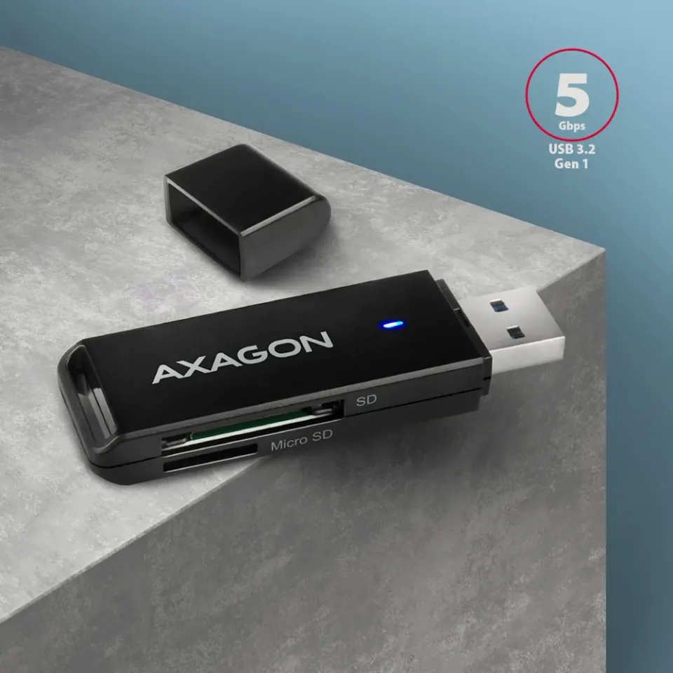 AXAGON CRE-S2N superspeed USB-A čtečka