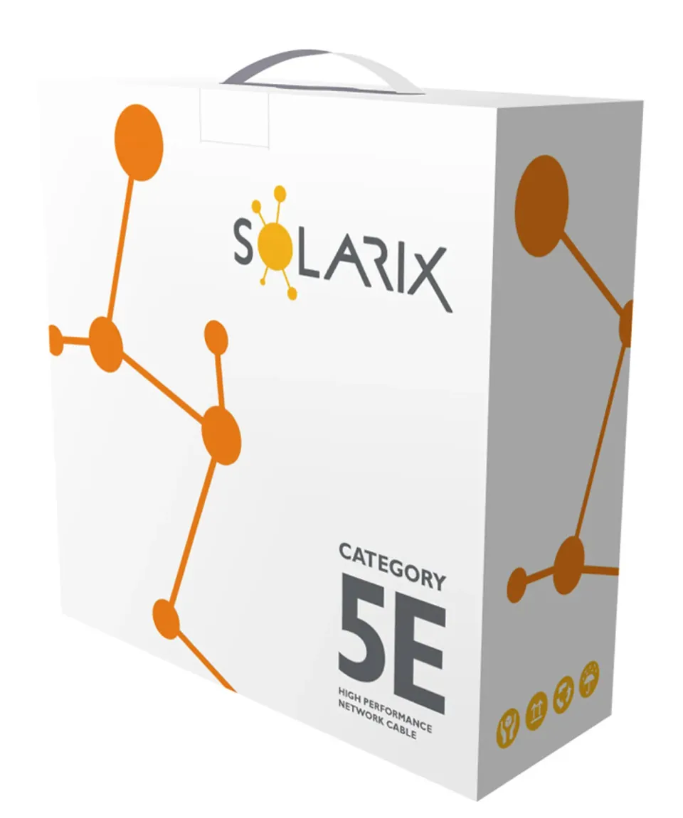 Instalační kabel Solarix CAT5E FTP PE Fca venkovní 100m/box SXKD-5E-FTP-PE