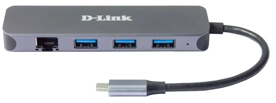D-Link DUB-2334 USB-C Hub with Gigabit Ethernet and 3x USB3.0