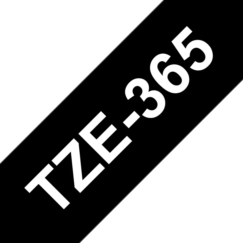 Brother - TZe-365, černá / bílá (36mm, laminovaná)