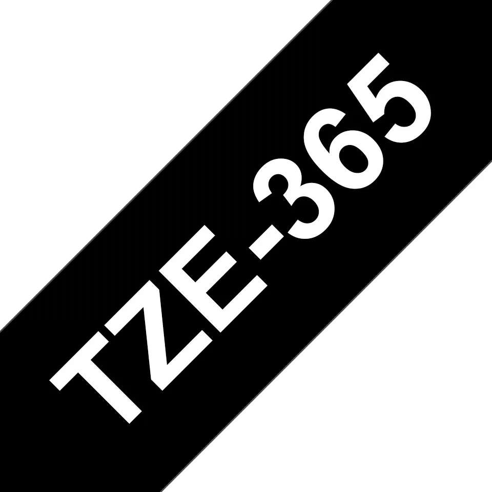 Brother - TZe-365, černá / bílá (36mm, laminovaná)