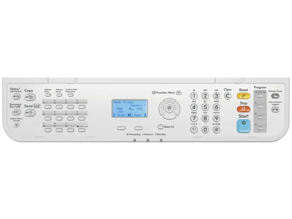 Kyocera ECOSYS MA4500x/ A4 MFP černobílá/ čb/ 45ppm/ 1200 dpi/ duplex/ DADF/ USB/ LAN + toner 6000str