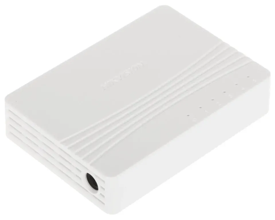 HIKVISION switch DS-3E0505D-E/ 5x port/ 10/100 Mbps RJ45 ports/ 1 Gbps/ napájení 5 VDC, 0.6 A