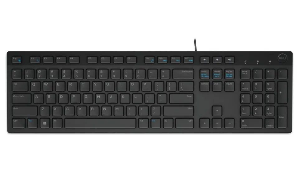 DELL klávesnice KB216/ multimediální/ US/ International/ mezinárodní/ USB/ drátová/ černá