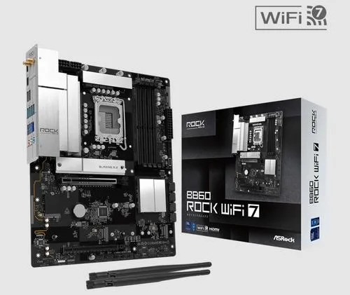 ASROCK B860 ROCK WIFI 7 (intel 1851, 4xDDR5, WIFI 7, ATX)