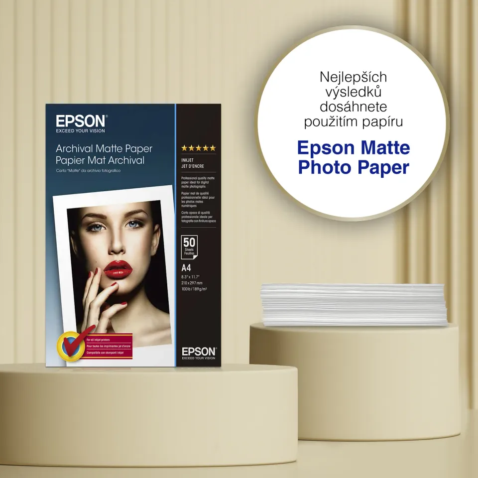 EPSON paper A4 - 192g/m2 - 50sheets - archive matte