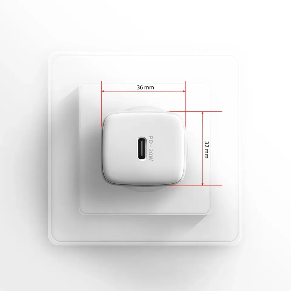 AXAGON ACU-PD20W, nabíječka do sítě 20W, 1x port USB-C, PD3.0/PPS/QC4+/AFC/Apple
