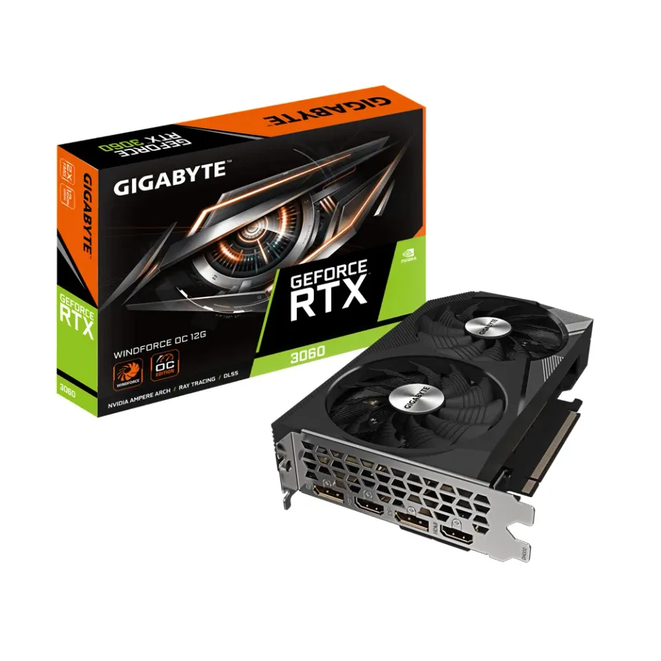 GIGABYTE RTX 3060 WINDFORCE/OC/12GB/GDDR6