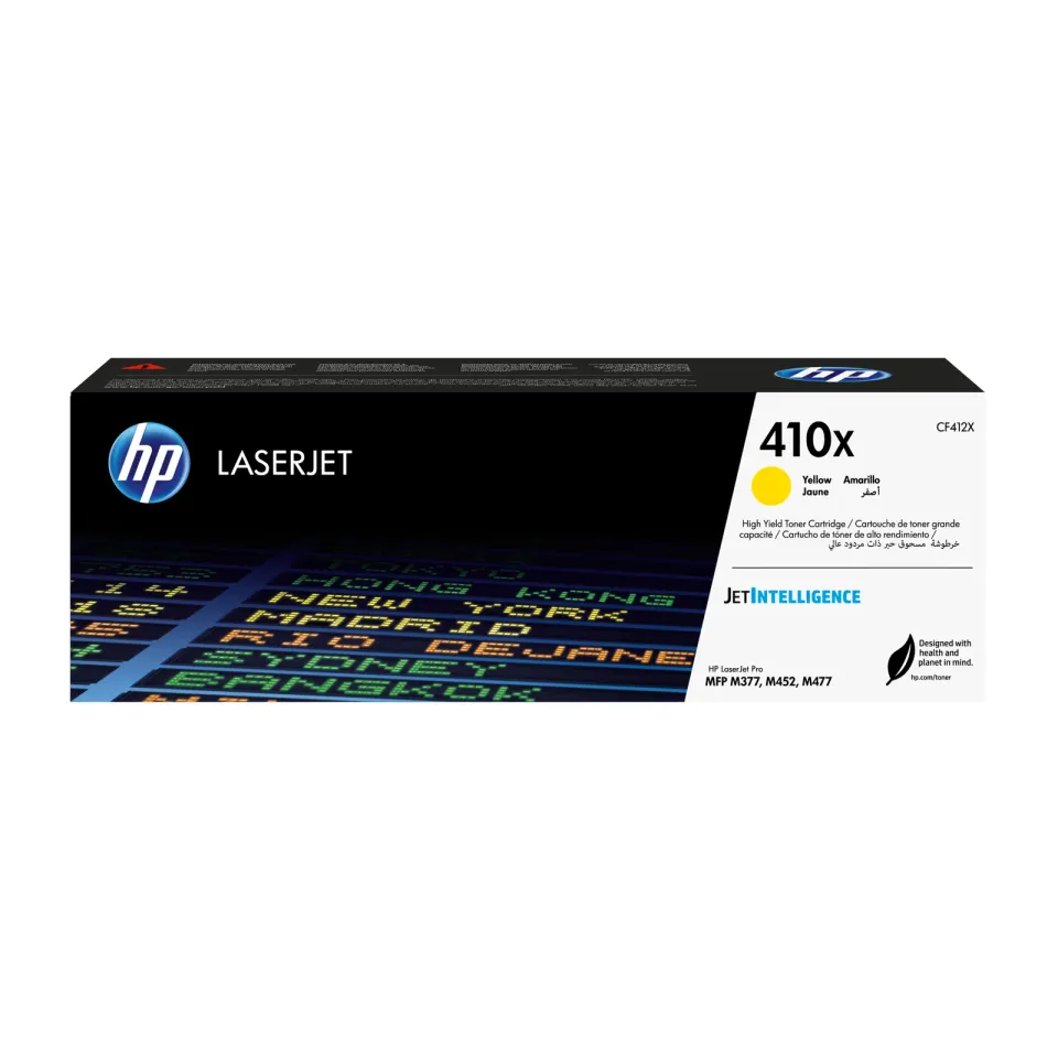 HP CF412X originální toner žlutý č.410X velký cca 5000 str. (yellow, HP CLJ M477, M452, M377, žlutá)
