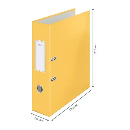 LEITZ Pákový pořadač 180° Cosy hebký A4 80 mm teplá žlutá