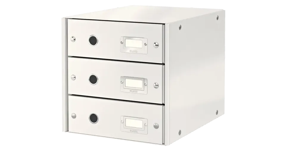 LEITZ Zásuvkový box Click&Store, 3 zásuvky, bílá