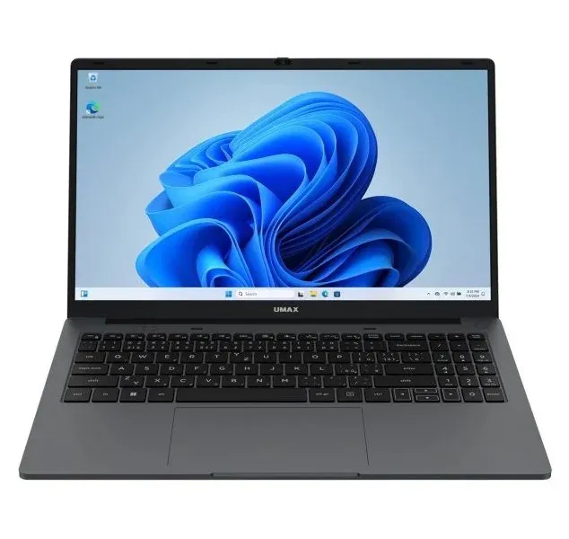UMAX notebook VisionBook 15WT Plus/ 15,6" IPS/ 1920x1080/ N150/ 8GB/ 256GB SSD/ HDMI/ 2x USB 3.2/ W11 Pro/ šedý
