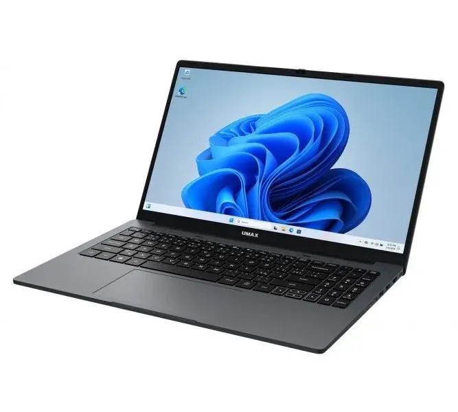 UMAX notebook VisionBook 15WT Plus/ 15,6" IPS/ 1920x1080/ N150/ 8GB/ 256GB SSD/ HDMI/ 2x USB 3.2/ W11 Pro/ šedý